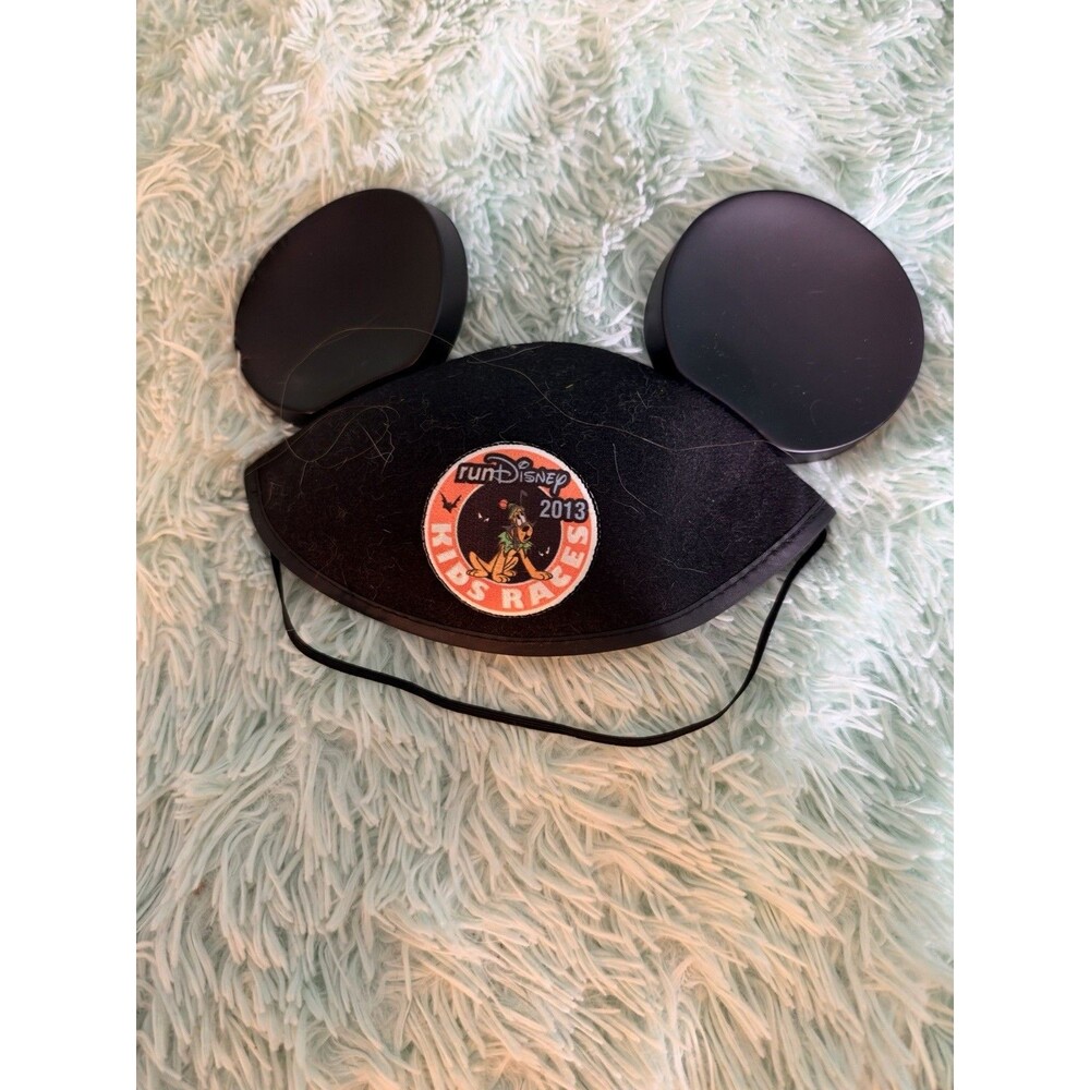 Run Disney Kids Race Mickey Mouse Ears Hat Cap Youth Pluto Halloween